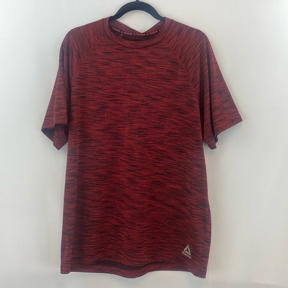 Reebok Red and Black T-Shirt